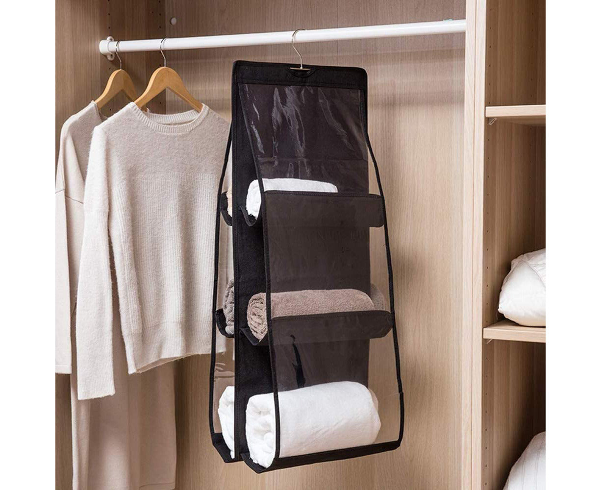 Set of 2 Hanging Handbag Organizers - Dust-Proof Storage Solutions
