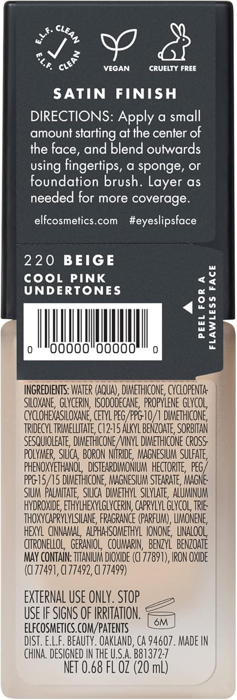 Flawless Finish Foundation - Lightweight Medium Coverage, Semi-Matte Finish, Enhances Uneven Skin Tone, Vegan & Cruelty-Free, Beige, 0.68 Fl Oz
