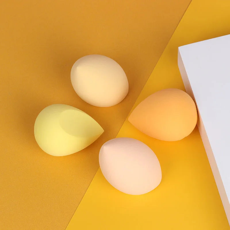 4-Pack Beauty Egg Makeup Blenders - Cosmetic Puffs for Foundation and Powder Application - Essential Makeup Tools for Women