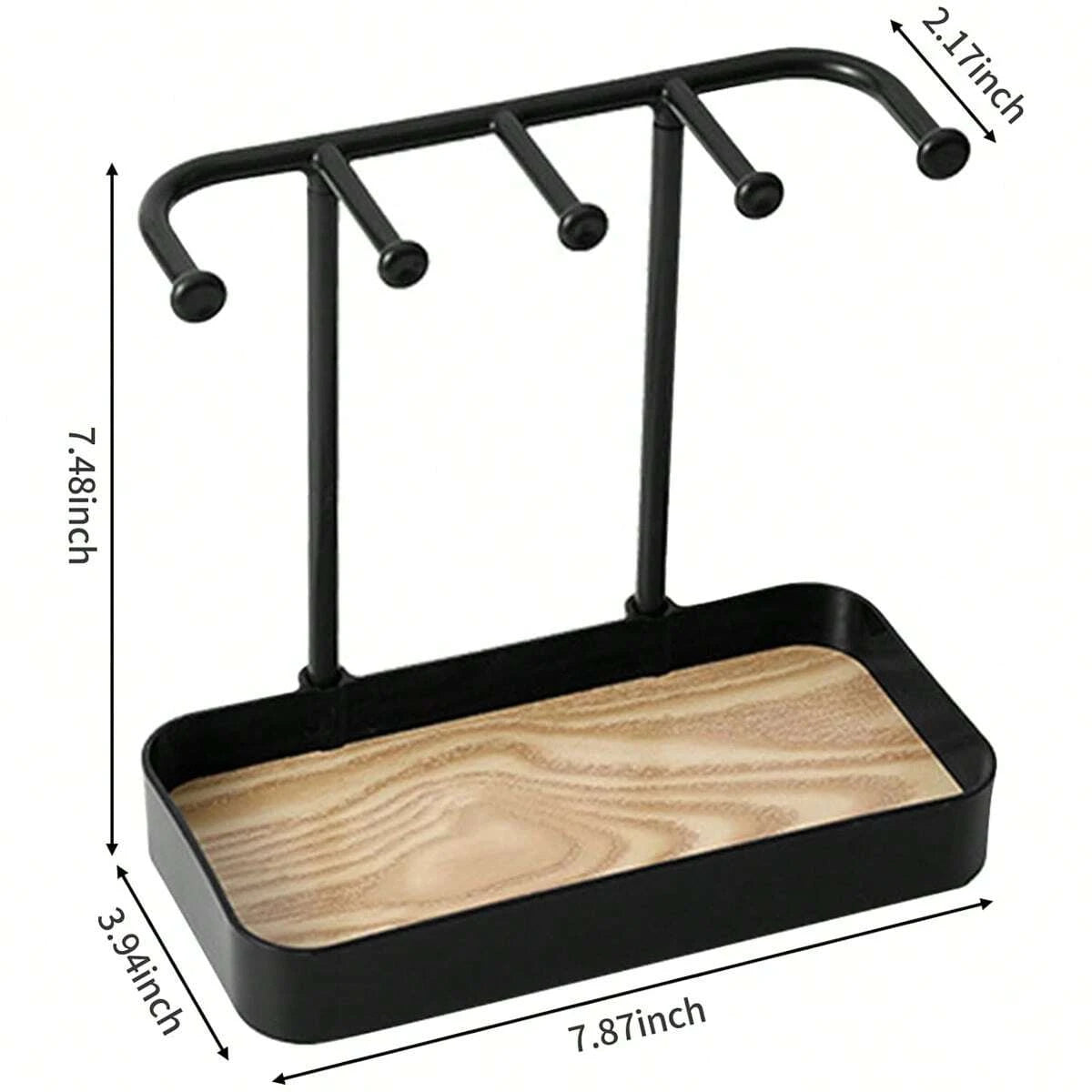 Home Tabletop Jewelry Storage Rack for Earrings, Necklaces, and Bracelets