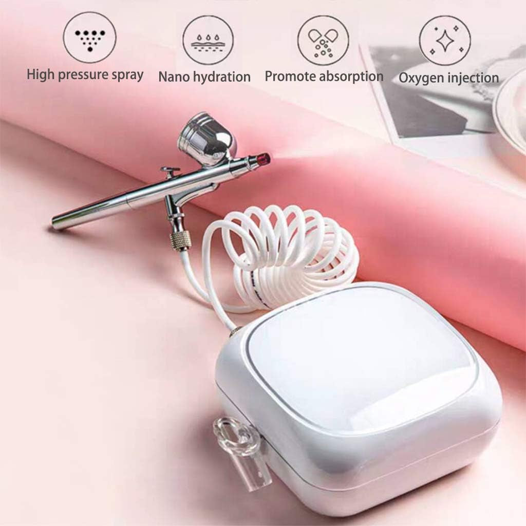 Professional Airbrush Makeup Kit with Rechargeable Compressor for Skin Care, Nail Art, and Tattoo Applications