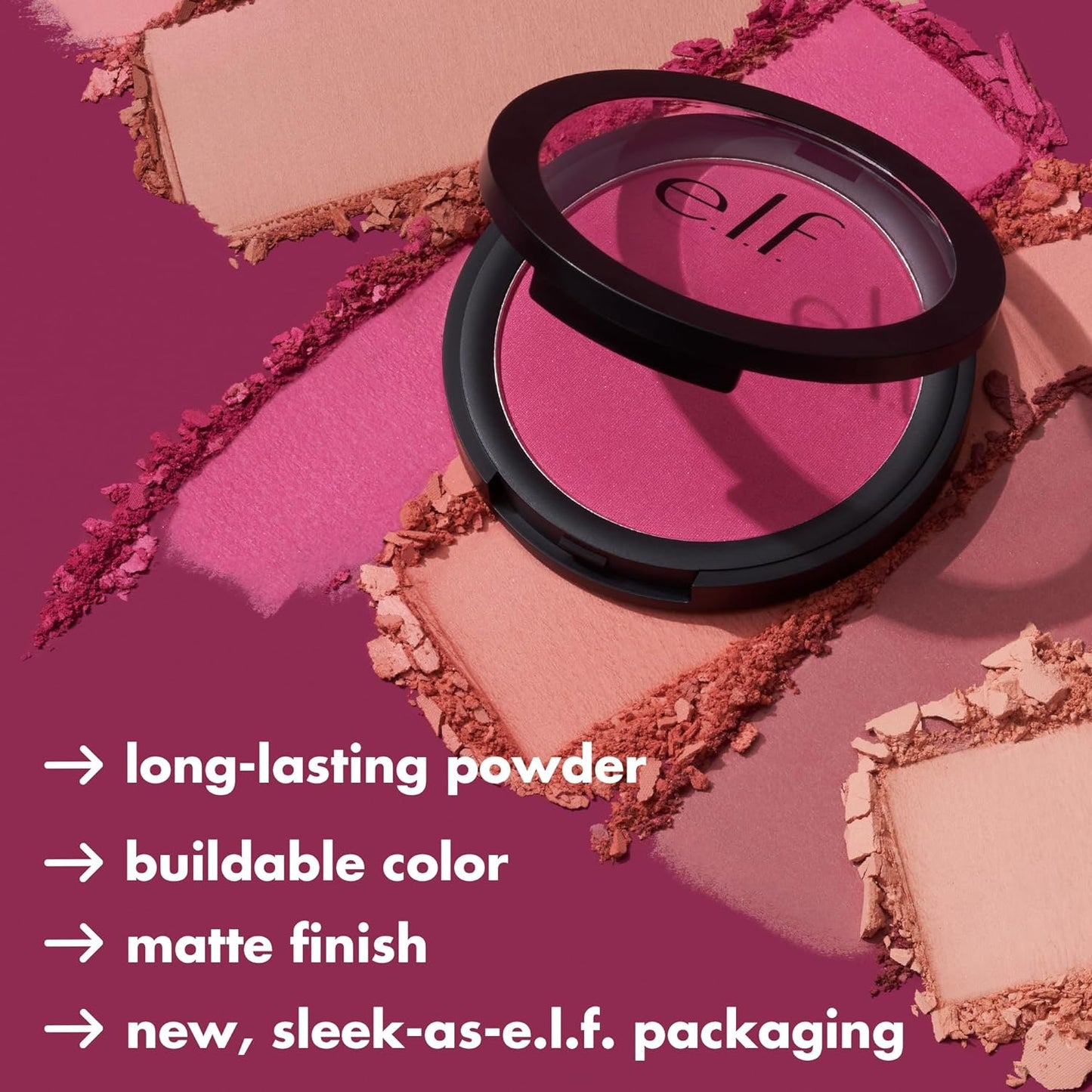 Primer-Infused Blush - Long-Lasting, Transfer-Resistant Formula with Lightweight Texture and Medium Coverage in Always Rosy
