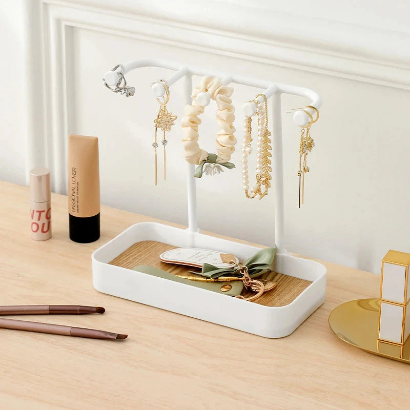 Home Tabletop Jewelry Storage Rack for Earrings, Necklaces, and Bracelets