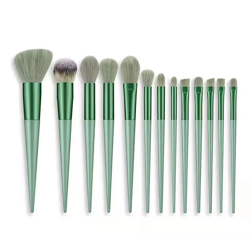 13-Piece Professional Makeup Brush Set with Concealer Brush and Storage Box