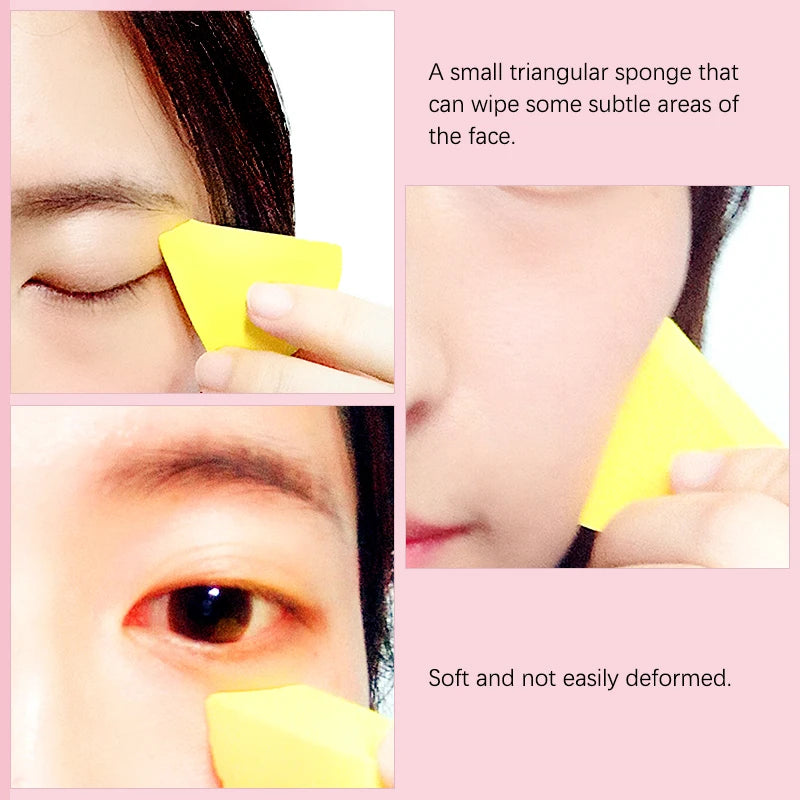 Triangle Makeup Blender Set - 20/50 Pcs in 7 Colors for Liquid Foundation and Powder, Suitable for Wet and Dry Application