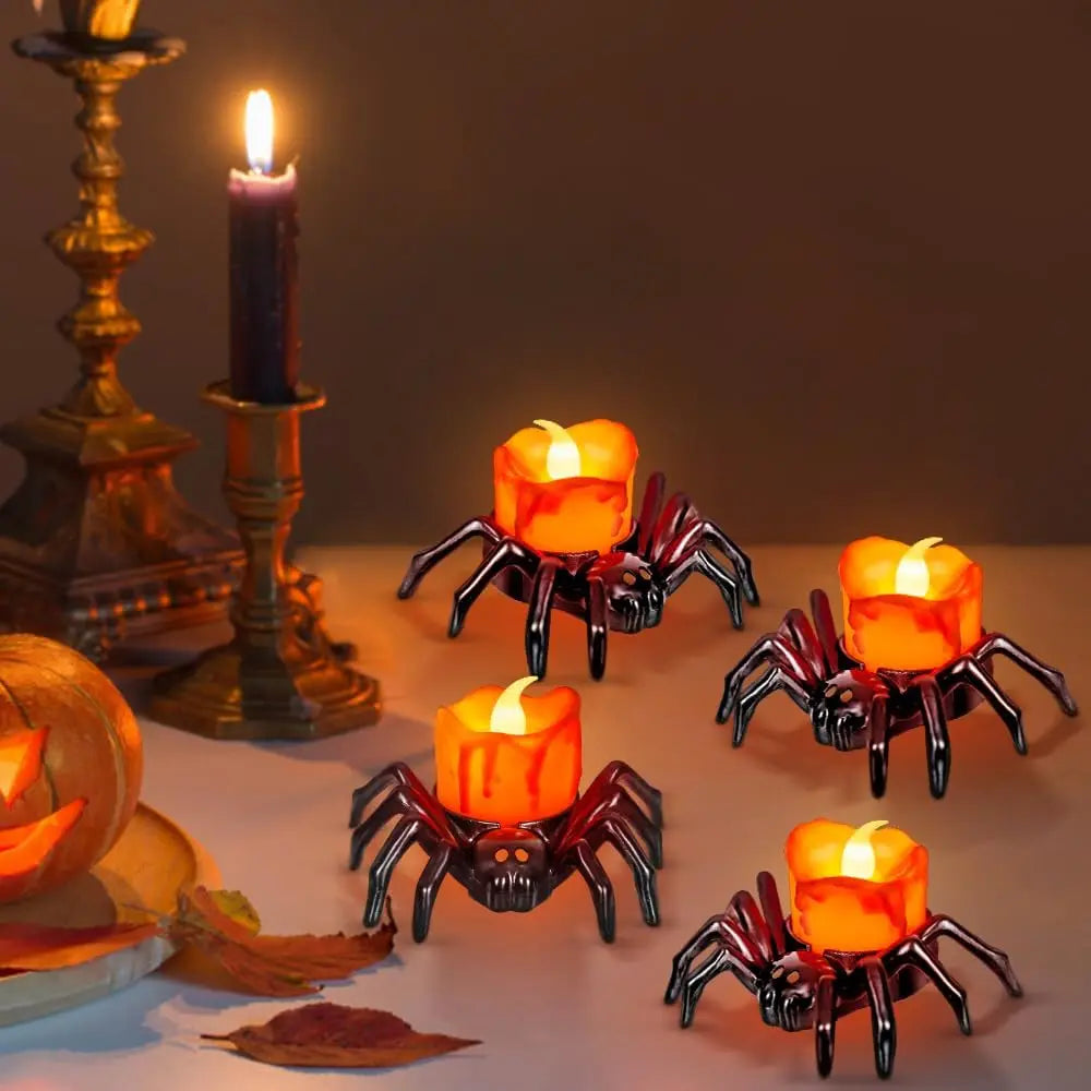 Halloween Spider Candle Lights