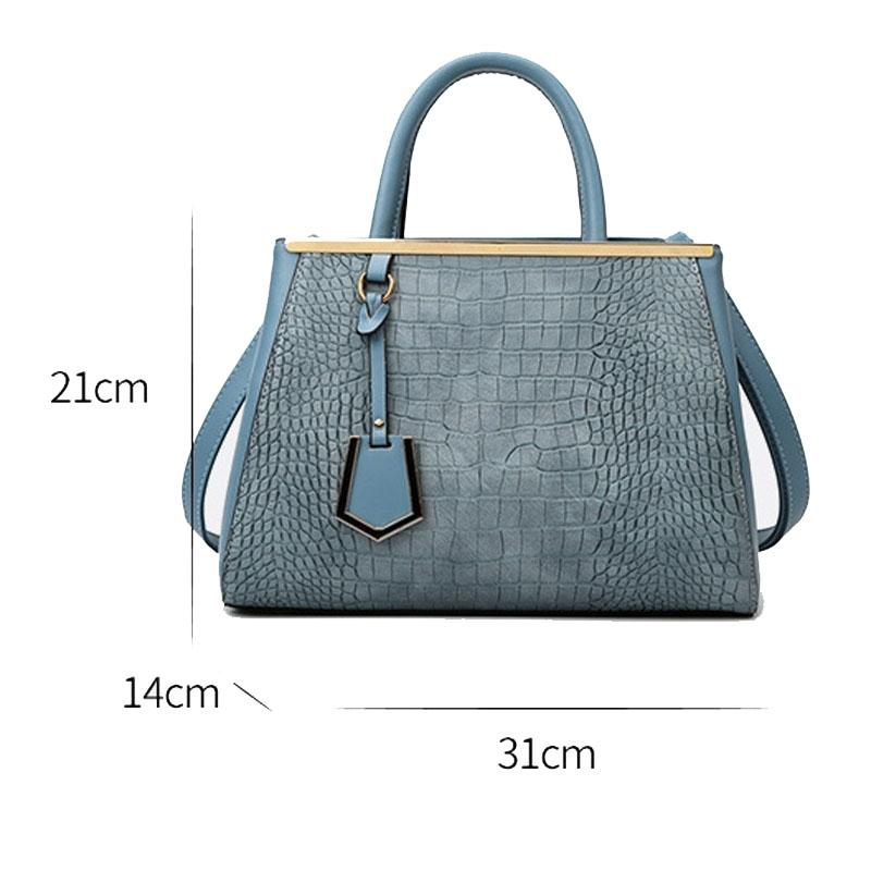 Patchwork Stone Pattern Handbag - Shoulder / Crossbody - Khaki