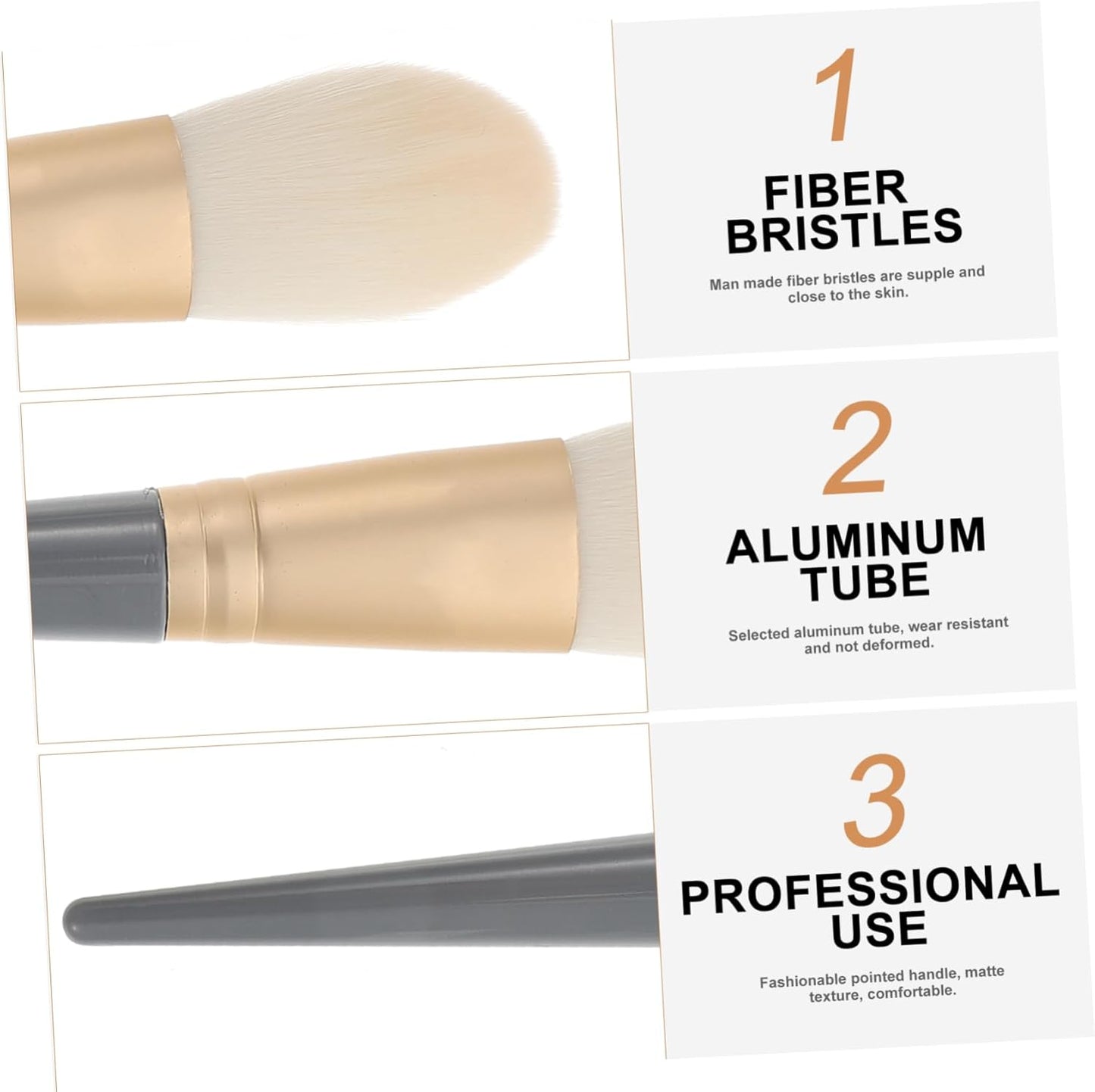 Professional Makeup Brush Set for Blush, Loose Powder, and Eye Shadow - Portable Cosmetic Tools for Daily Use by Women