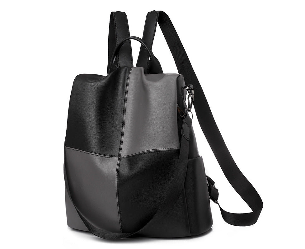 Women's Retro Soft PU Anti-Theft Shoulder Backpack for Travel