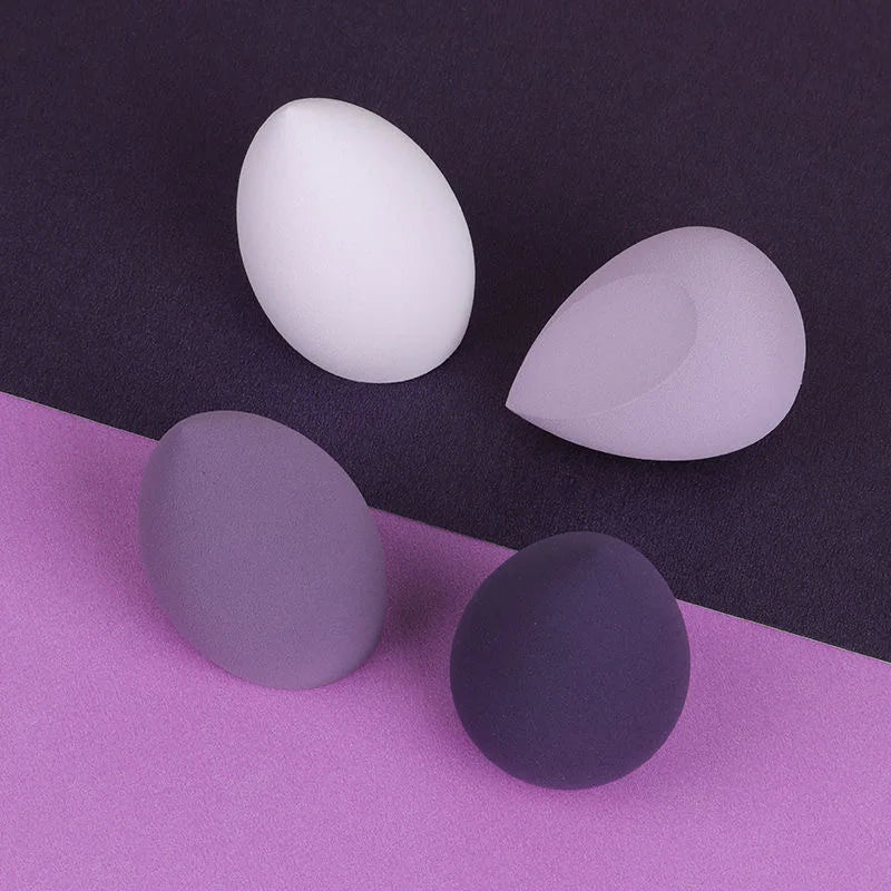 4-Pack Beauty Egg Makeup Blenders - Cosmetic Puffs for Foundation and Powder Application - Essential Makeup Tools for Women