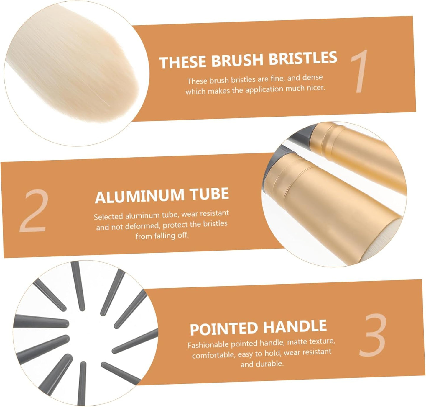 Professional Makeup Brush Set for Blush, Loose Powder, and Eye Shadow - Portable Cosmetic Tools for Daily Use by Women
