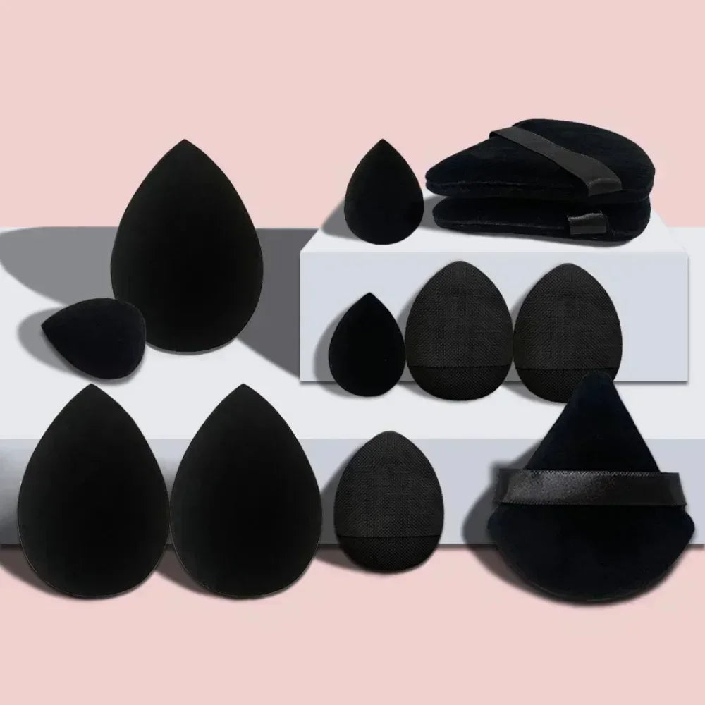 12-Piece Makeup Sponge Blender Set - Soft Cosmetic Puffs for Foundation and Powder Application - Essential Beauty Tools for Women