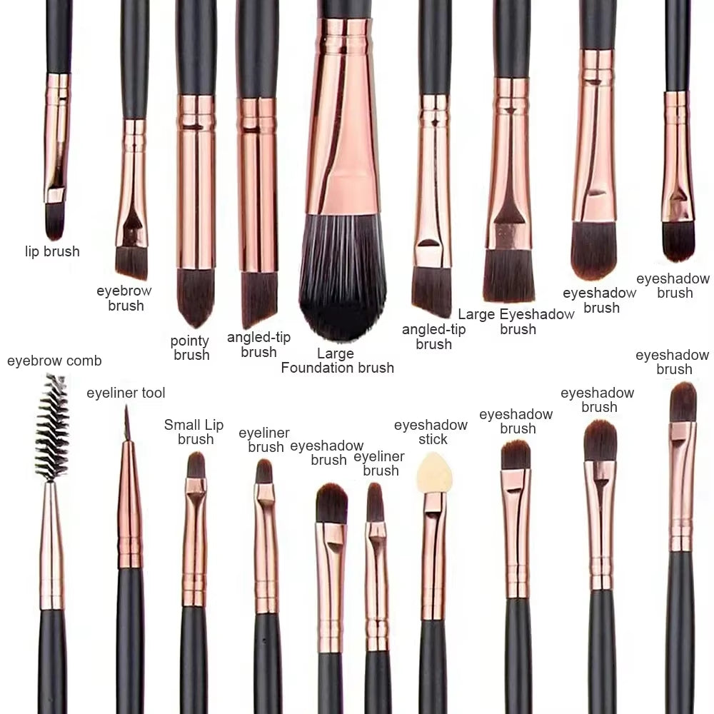 13-Piece Professional Makeup Brush Set with Concealer Brush and Storage Box