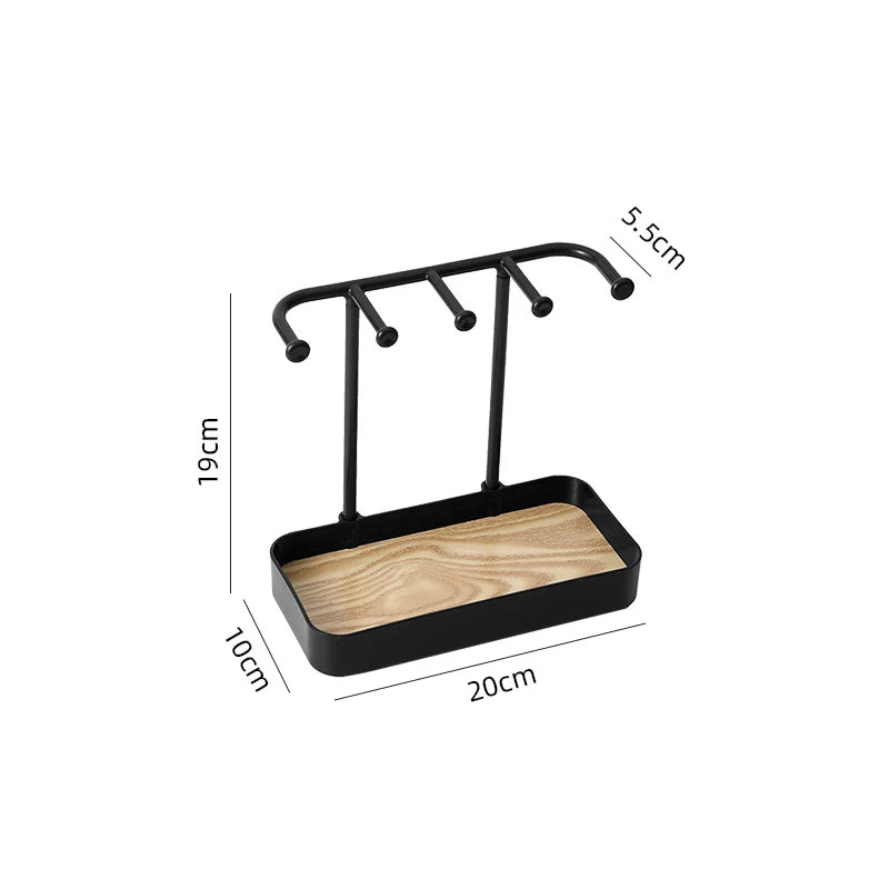 Home Tabletop Jewelry Storage Rack for Earrings, Necklaces, and Bracelets