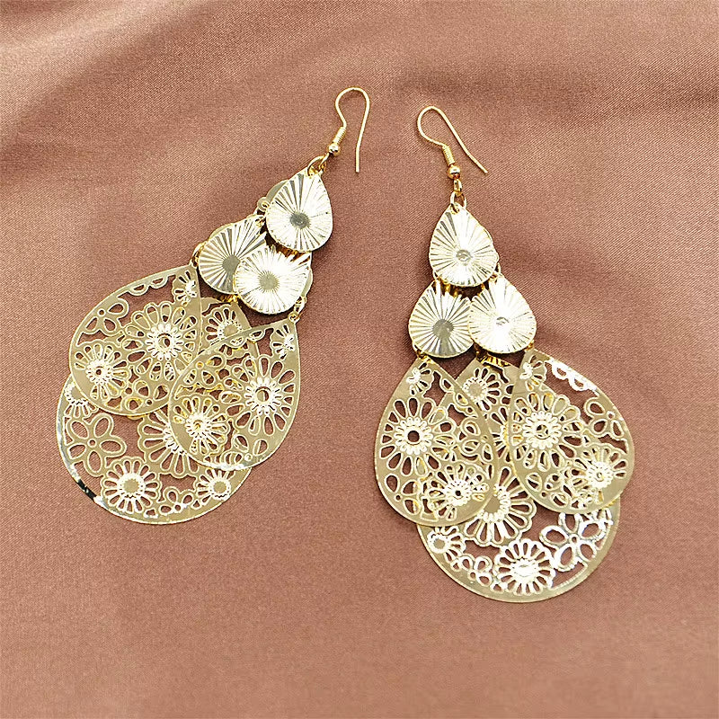 2022 Trendy Bohemian Metal Tassel Earrings for Women - Long Irregular Design Fashion Jewelry