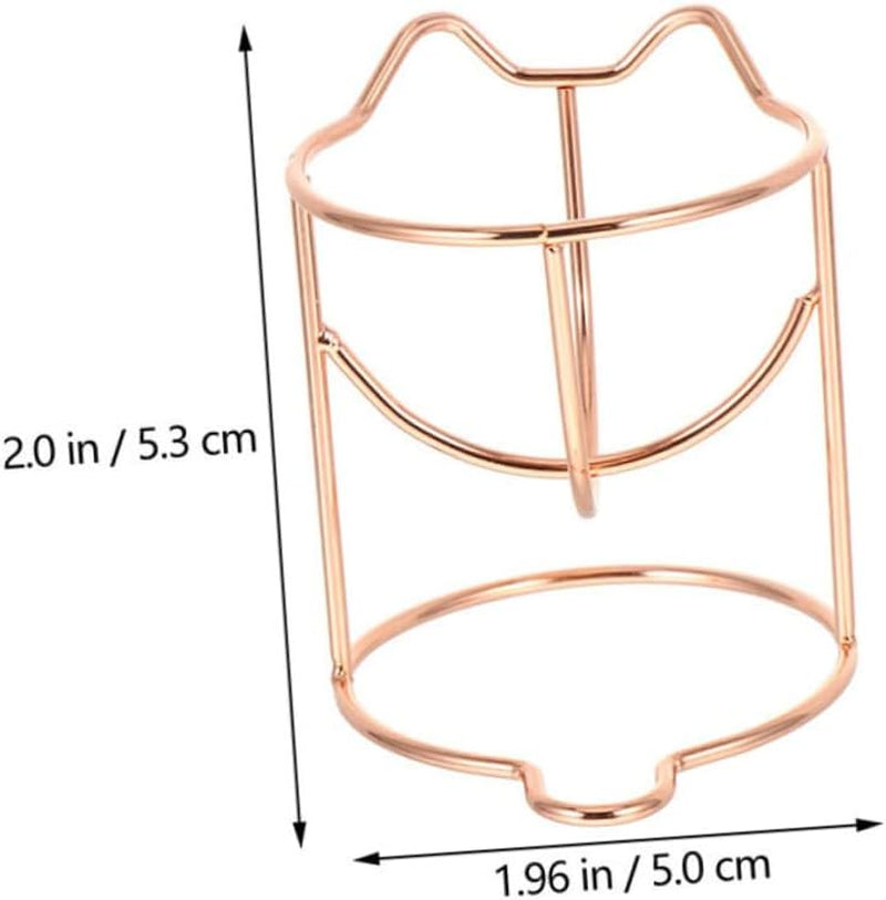 Premium Makeup Blender Drying Rack - Rose Gold Powder Puff Holder and Beauty Sponge Display Stand