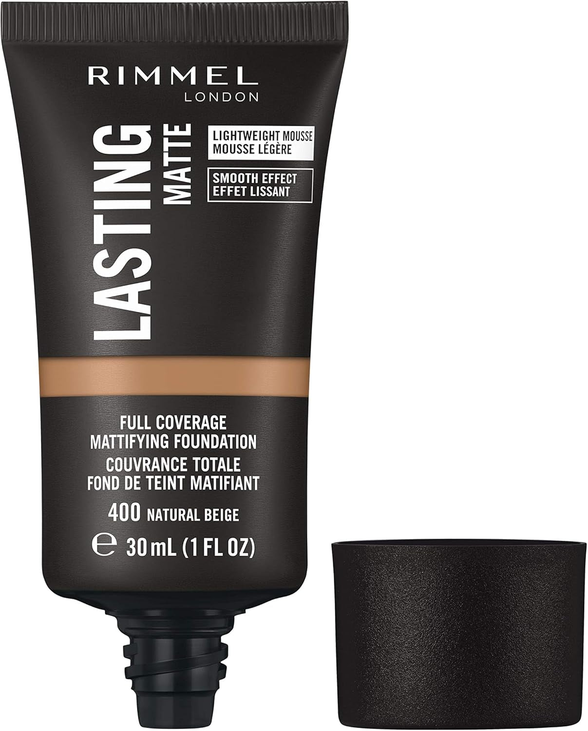 Lasting Matte Full Coverage Lightweight Foundation - 30ml, Shade 400 Natural Beige