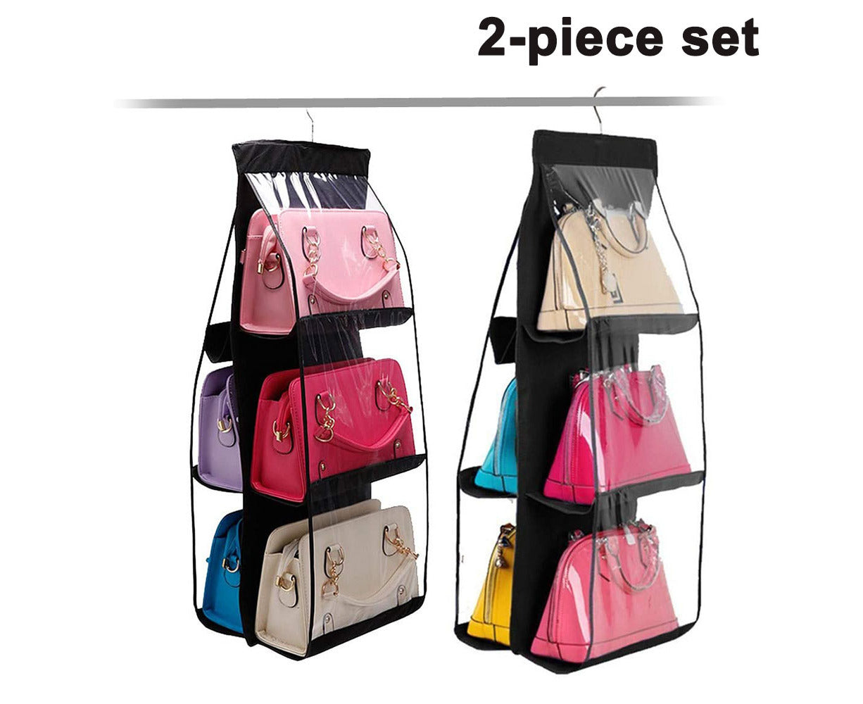 Set of 2 Dust-Proof Hanging Handbag Organizers