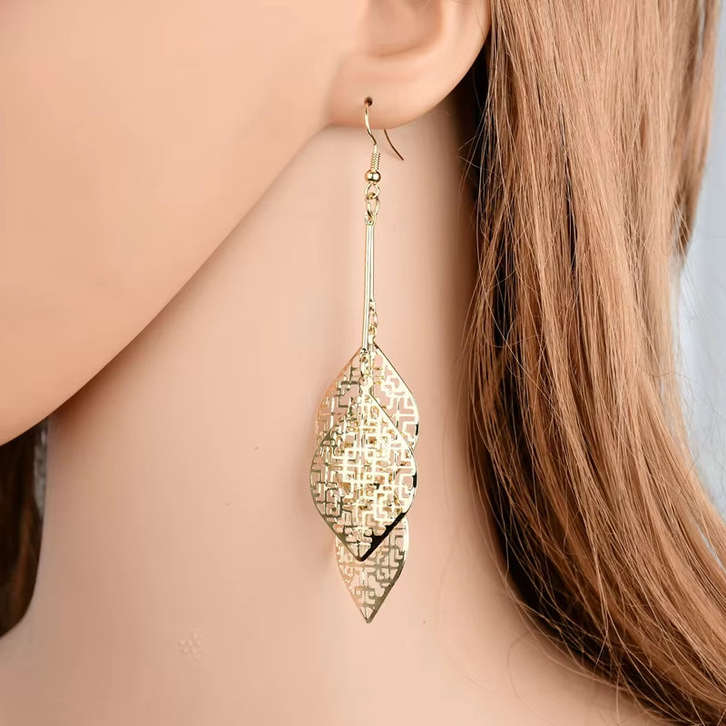 2022 Trendy Bohemian Metal Tassel Earrings for Women - Long Irregular Design Fashion Jewelry