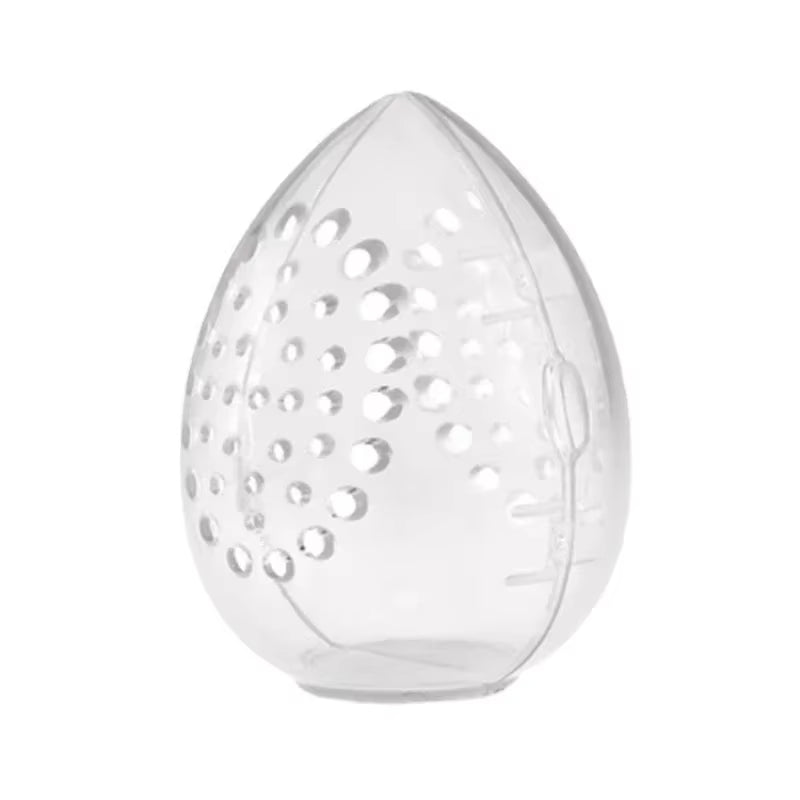 Cosmetic Egg Storage Box for Beauty Sponges - Transparent Makeup Blender Puff Holder Case