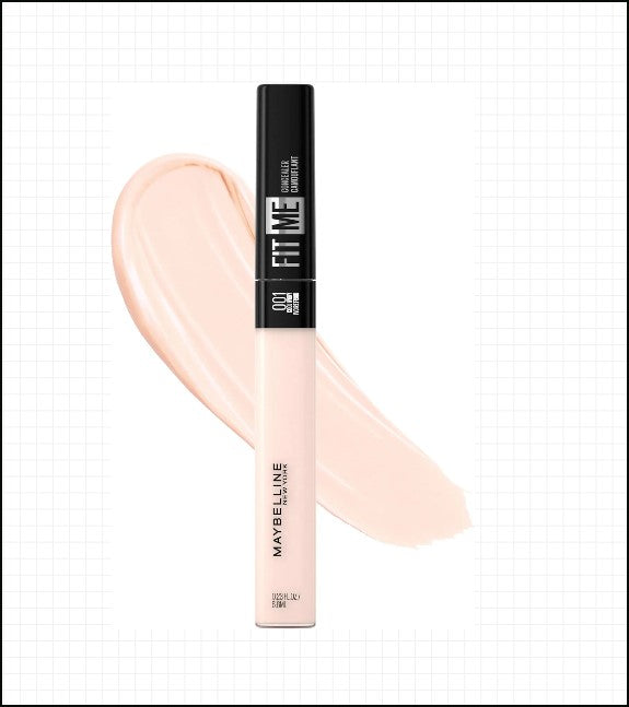 Maybelline Fit Me Liquid Concealer - Natural Coverage, Lightweight, Oil-Free, Cool Ivory (Packaging May Vary)