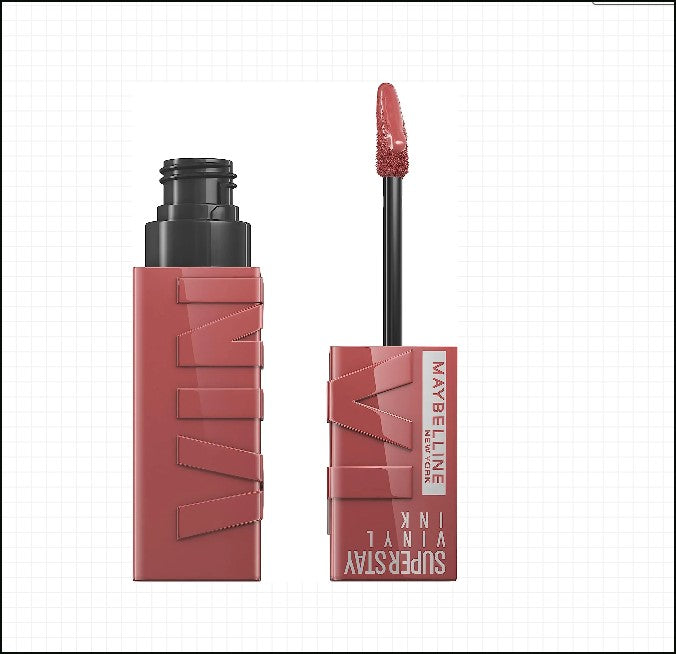 Maybelline Super Stay Vinyl Ink Longwear Liquid Lipcolor, Highly Pigmented with Instant Shine, Shade: Cheeky, 4.14ml
