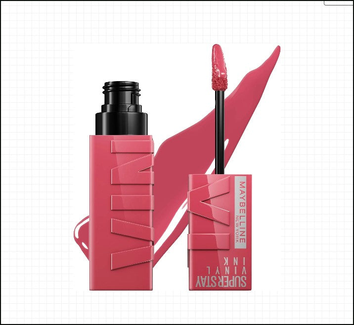 Maybelline Super Stay Vinyl Ink Longwear Liquid Lipcolor, Highly Pigmented with Instant Shine, Sultry Shade, 1 Count