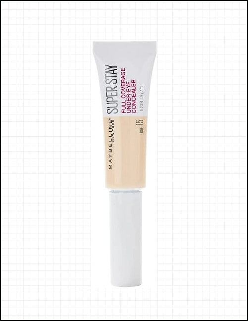 Maybelline Superstay Full Coverage Under-Eye Concealer 6ml - Shade 15 Light, Set of 3