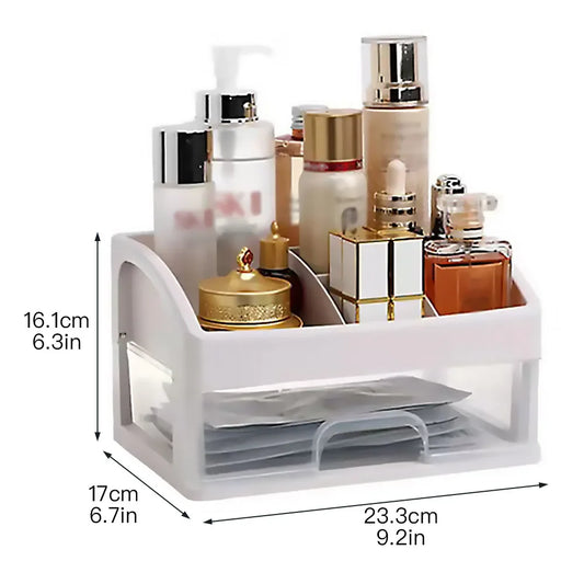 Cosmetic Organizer with Drawers - Makeup Case and Jewelry Storage Solution
