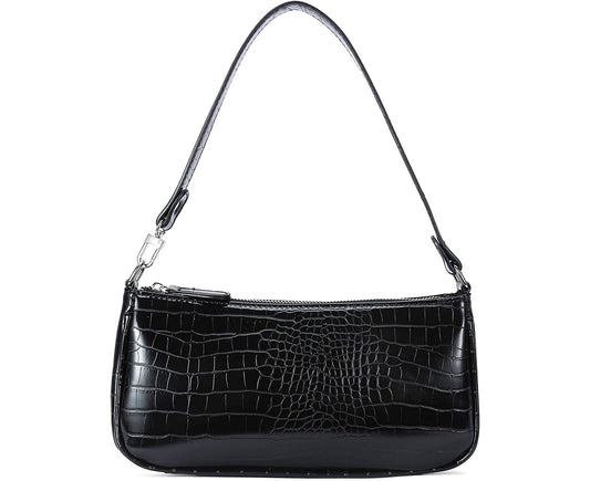 Elegant Mini Shoulder Bags for Women with Crocodile Pattern Design