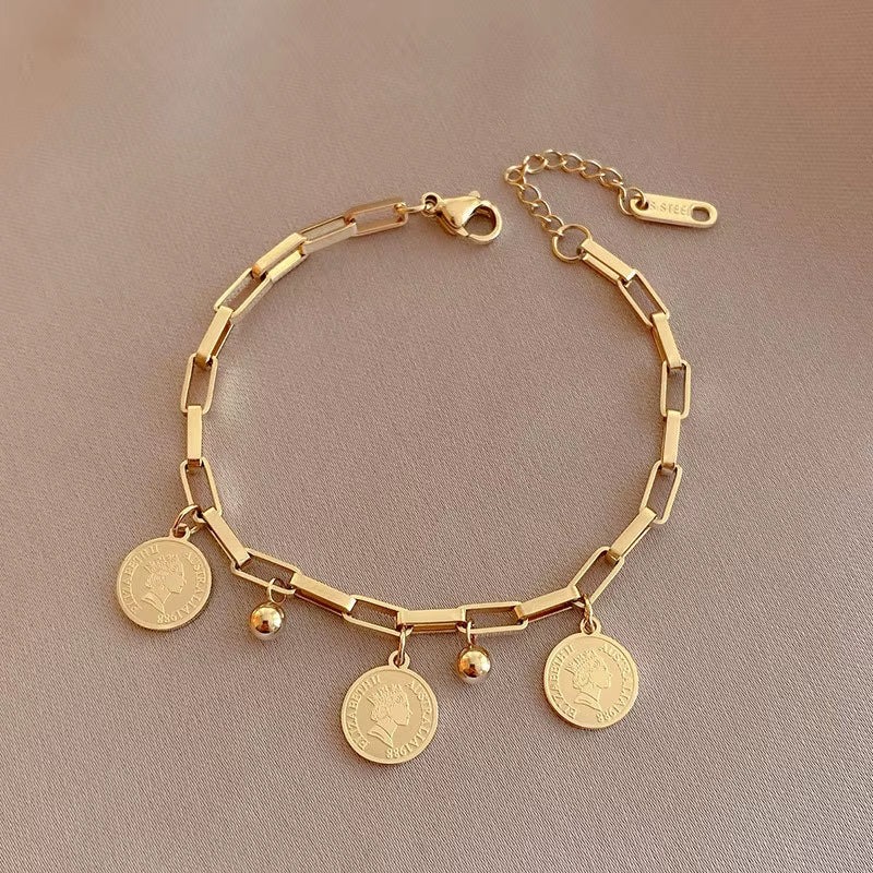 2024 Luxury Gold Bead Bracelets for Women - Elegant Friendship Jewelry for All Genders