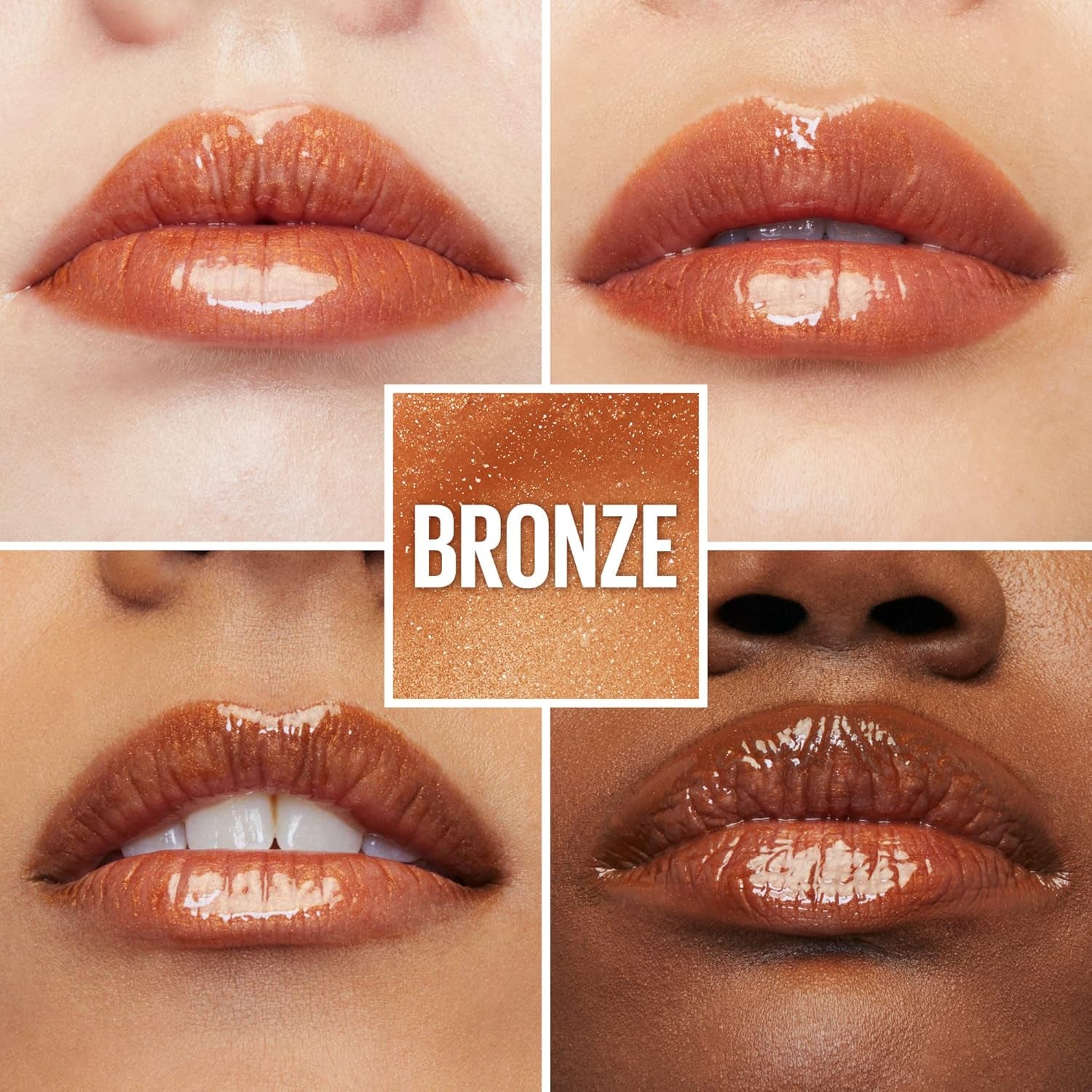 Maybelline Lifter Gloss in Bronze - Hydrating Lip Gloss with Hyaluronic Acid, Non-Sticky Formula, 018 Bronze