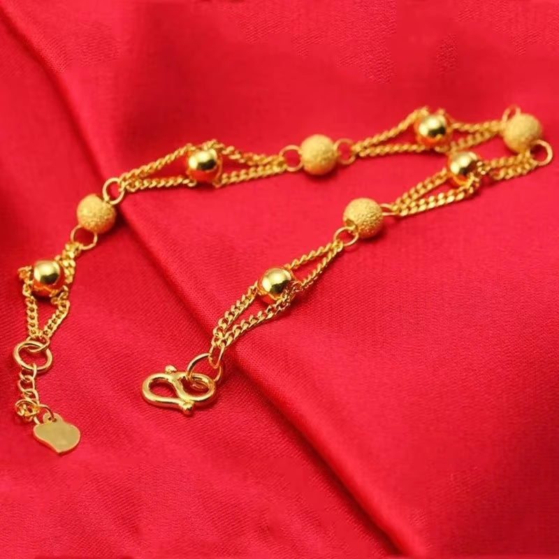 2024 Gold Fashion Bead Bracelets for Women - Luxury Friendship Jewelry for Men and Women