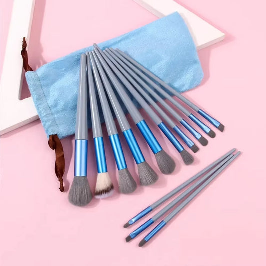 13-Piece Professional Makeup Brush Set with Concealer Brush and Storage Box