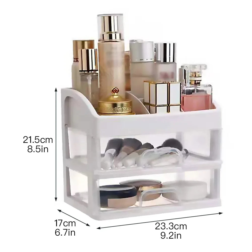 Cosmetic Organizer with Drawers - Makeup Case and Jewelry Storage Solution