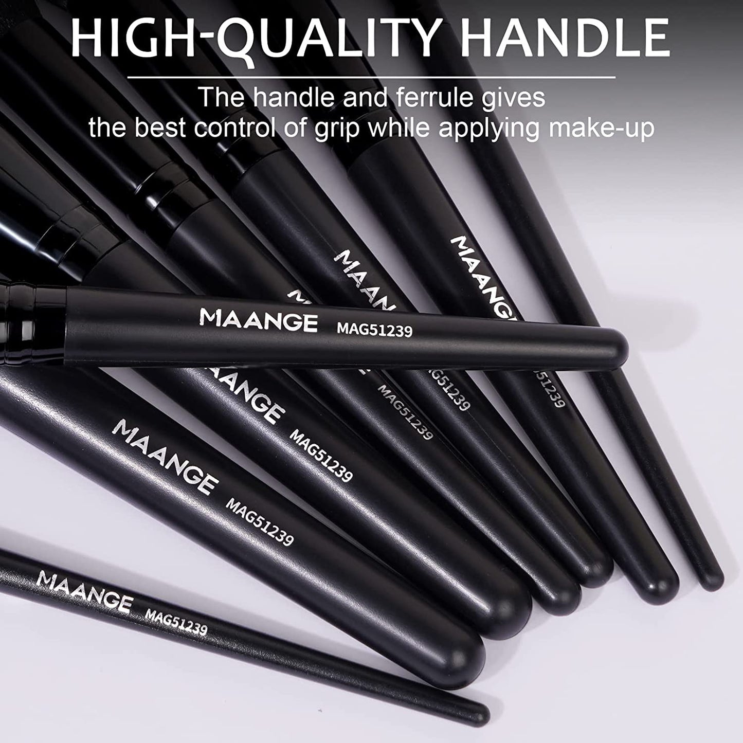 18-Piece Professional Makeup Brush Set - Premium Synthetic Brushes for Eyeshadow, Blush, and Foundation, Includes Travel Kabuki Brushes