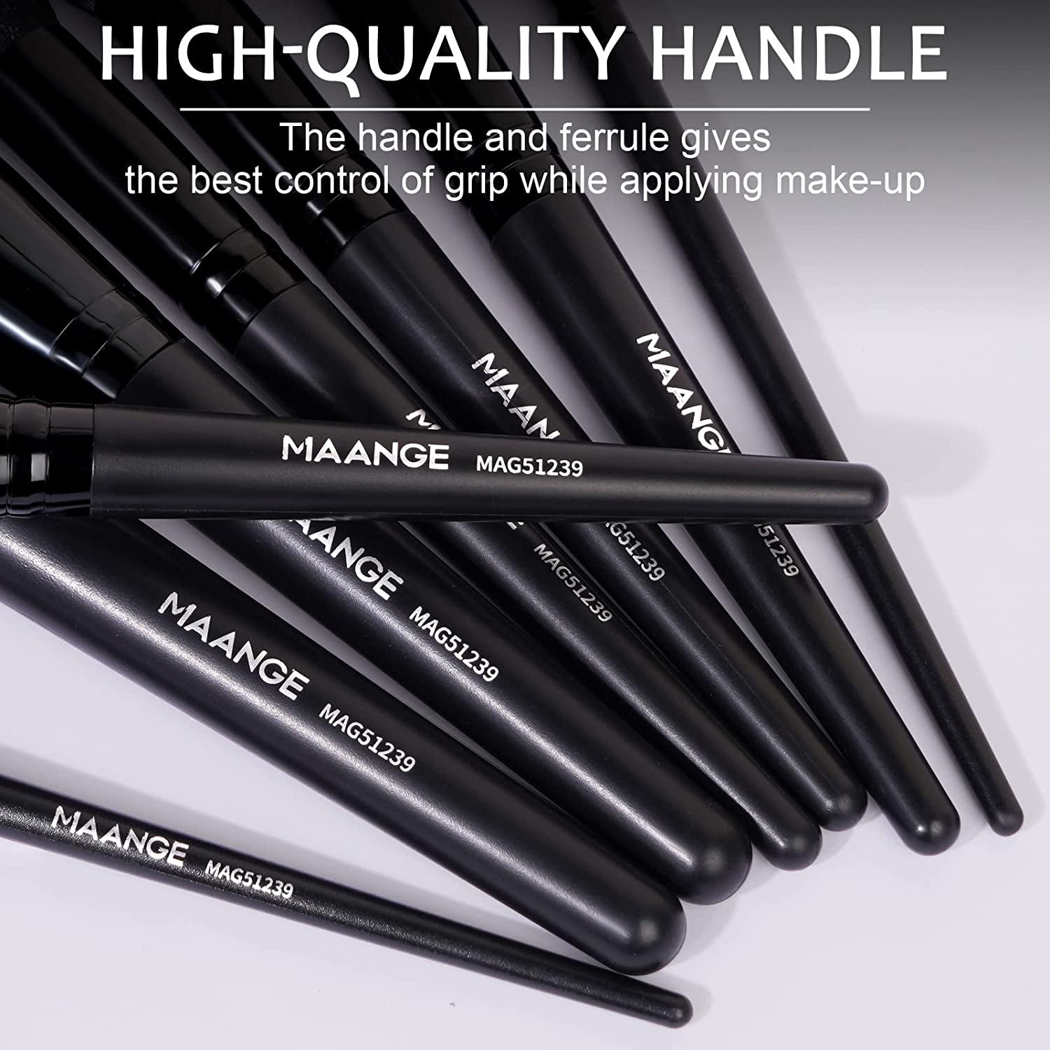 18-Piece Professional Makeup Brush Set - Premium Synthetic Brushes for Eyeshadow, Blush, and Foundation, Includes Travel Kabuki Brushes