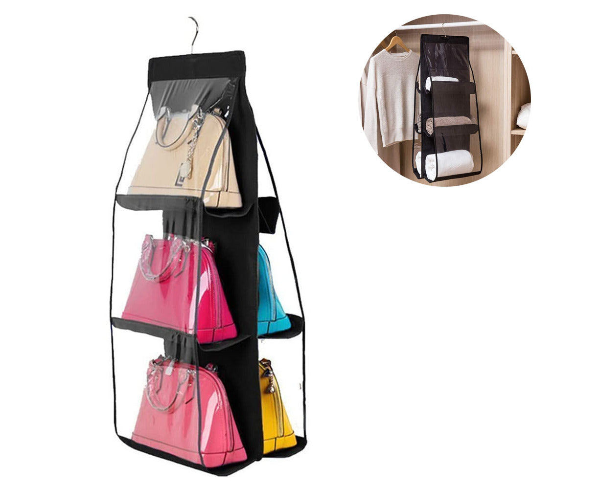 Set of 2 Hanging Handbag Organizers - Dust-Proof Storage Solutions