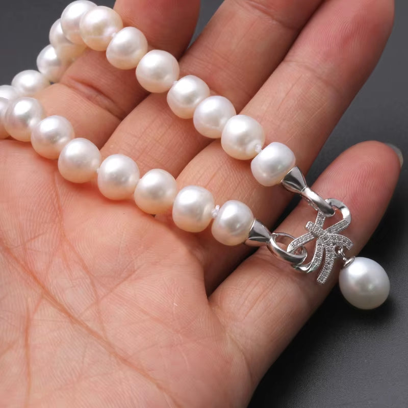 Elegant Freshwater Button Pearl Bracelet for Women - Natural Pearl Jewelry Gift for Birthdays - Premium Quality