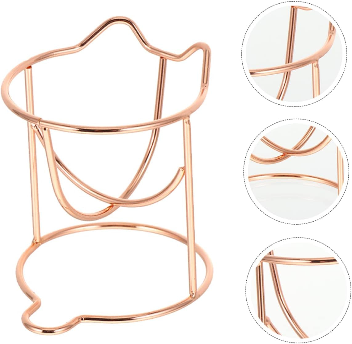 Premium Makeup Blender Drying Rack - Rose Gold Powder Puff Holder and Beauty Sponge Display Stand