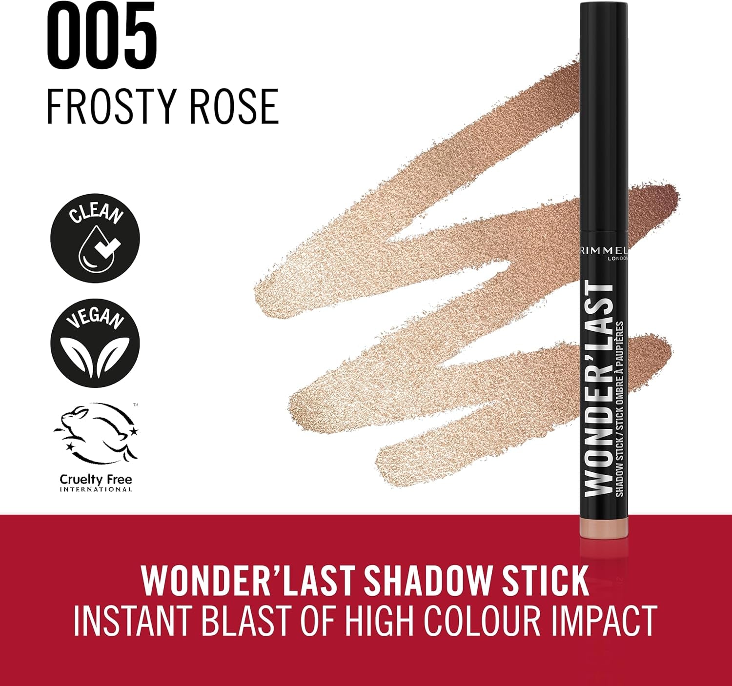 Wonder'Last Shadow Stick in Frosty Rose, 1.64g