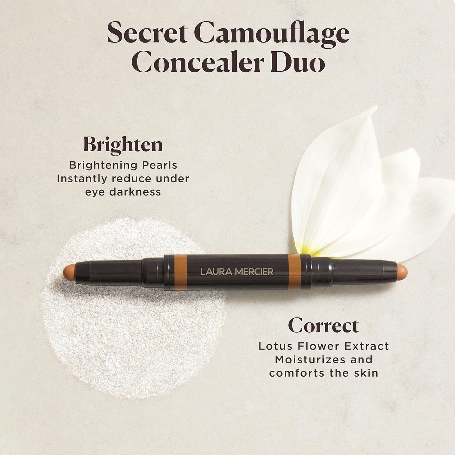 Secret Camouflage Concealer Duo Stick - 2W Light with Warm Undertones, Set of 2
