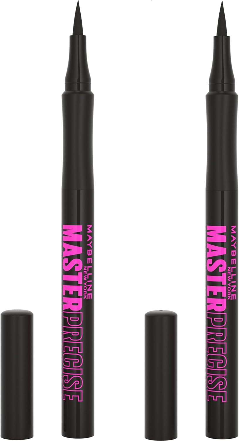 Maybelline Eyestudio Master Precise All-Day Liquid Eyeliner, Black, 0.034 Fl. Oz.