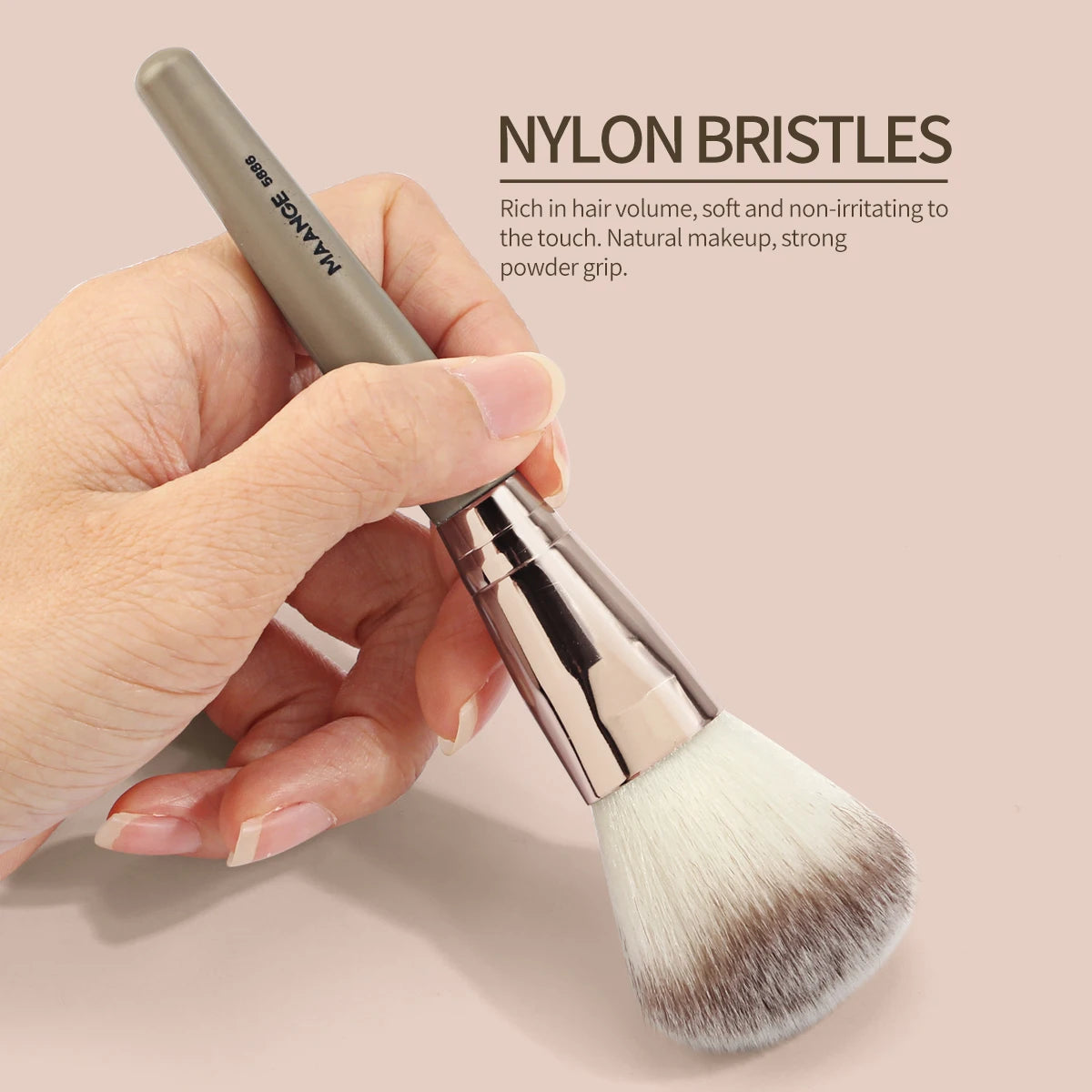 9-Piece Premium Makeup Brush Set for Foundation, Concealer, Eyeshadow, and Blush - Essential Tools for Blending Liquid and Cream Products