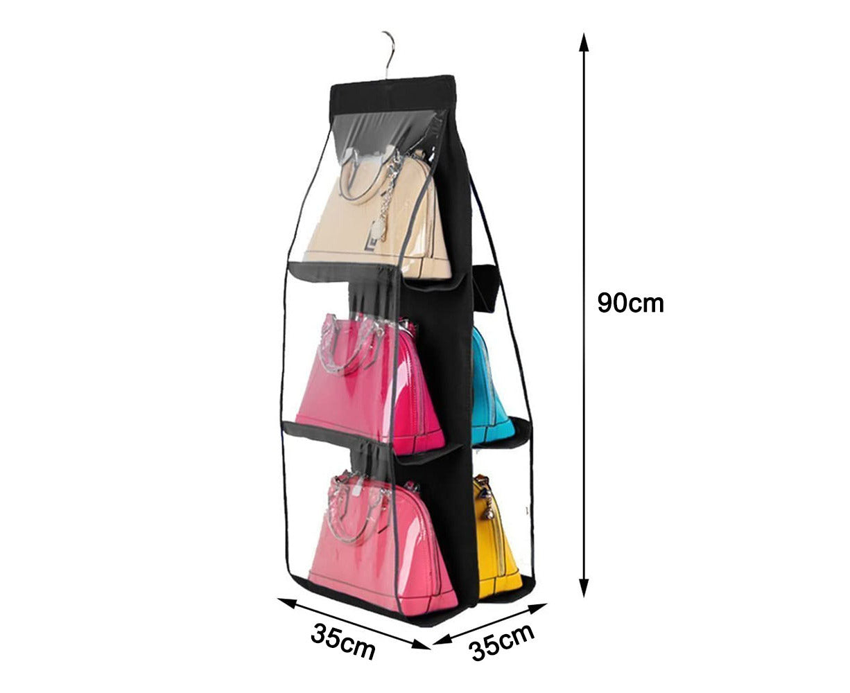 Set of 2 Hanging Handbag Organizers - Dust-Proof Storage Solutions