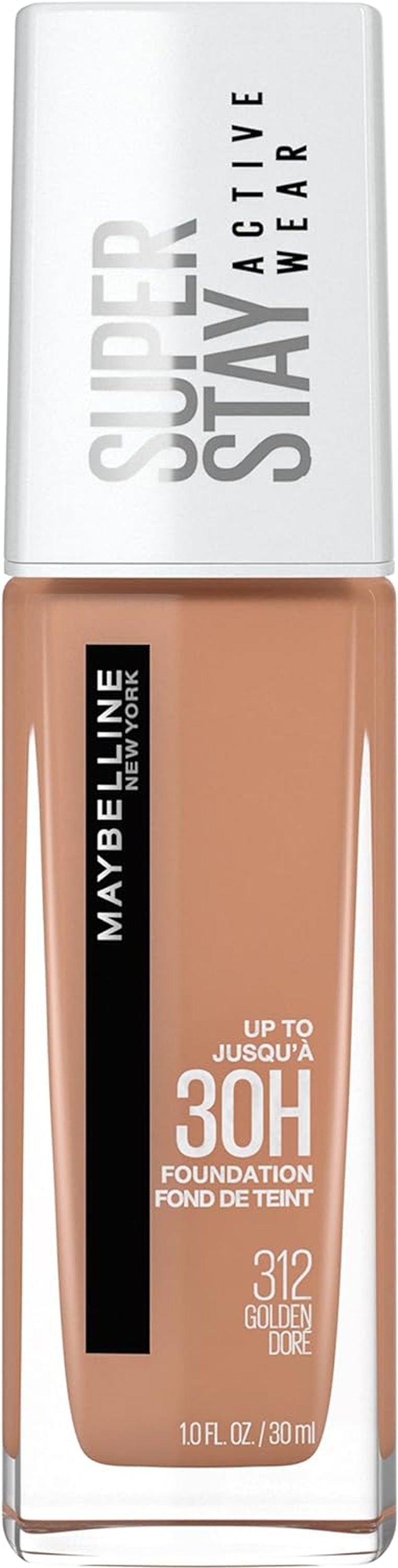 Maybelline Super Stay Full Coverage Liquid Foundation - 30-Hour Long-Lasting, Transfer, Sweat & Water Resistant, Matte Finish, Golden, 1 Count