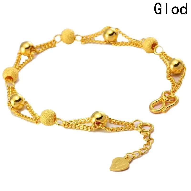 2024 Gold Fashion Bead Bracelets for Women - Luxury Friendship Jewelry for Men and Women
