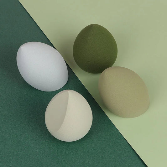 4-Pack Beauty Egg Makeup Blenders - Cosmetic Puffs for Foundation and Powder Application - Essential Makeup Tools for Women