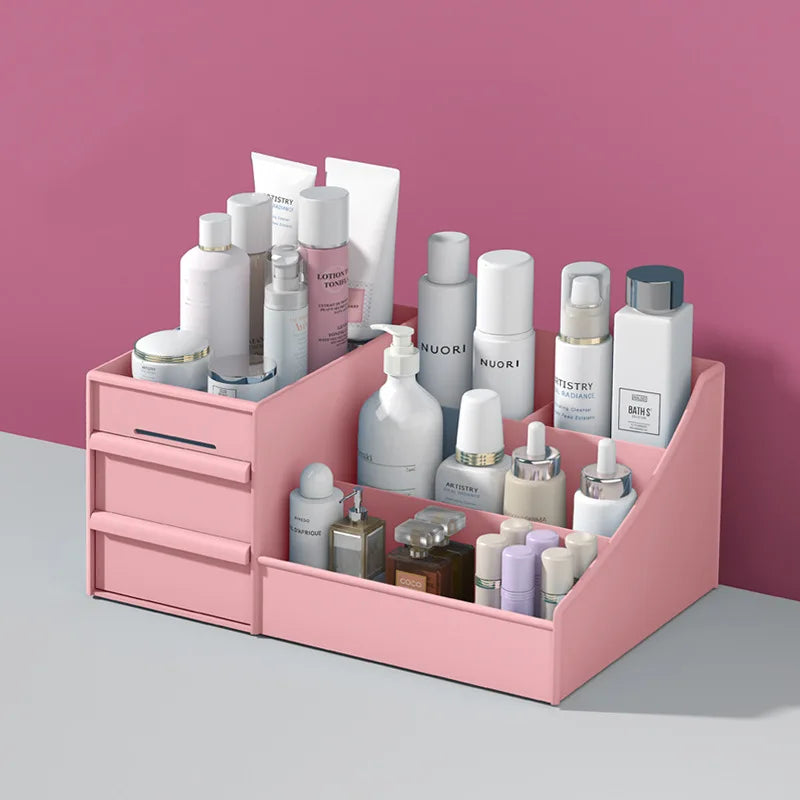 Cosmetic Organizer with Drawers - Makeup Case and Jewelry Storage Solution