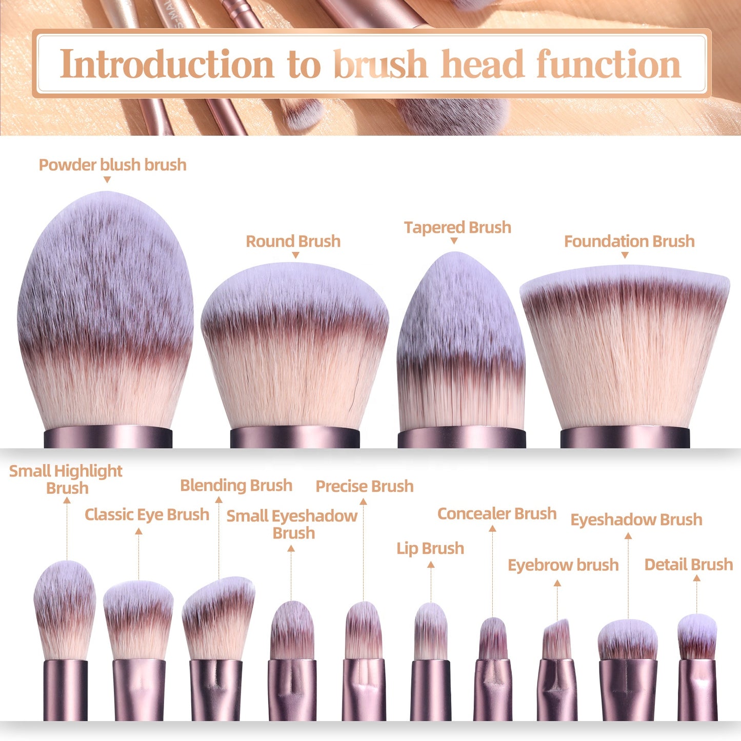 14PCS Makeup Brush Set